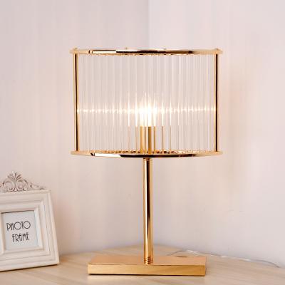 China Creative crystal glass table lamp hotel bedroom near desk lamp office table light JY6210 for sale