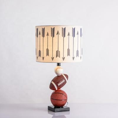 China Creative basketball and pencil design table lamp for kids room decor table lamp JY6176 for sale