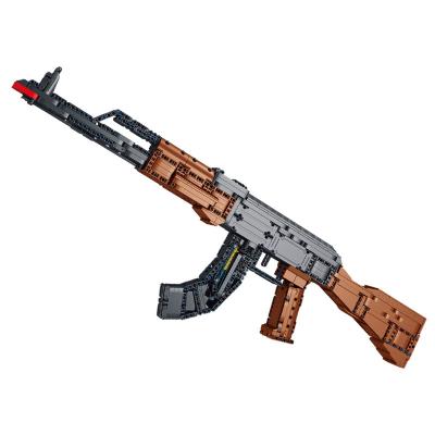 China Building Block Toy Gun Model Building Toy PANLOS 670008 Taolehui AKM Building Block Rifle Kit Toys Educational Plastic Building Block for sale