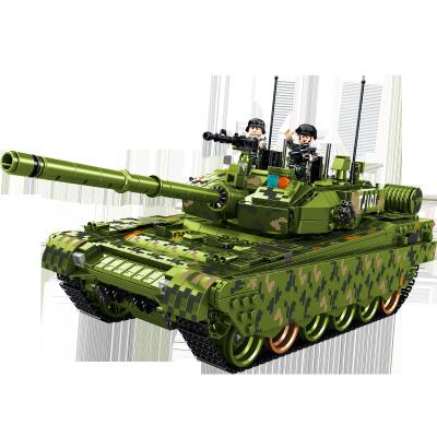 China TYPE 99 Tank Building Toy Taolehui Panlos 632002 Toys Compiled Children's Particle Building Block Model Kits With Mini Figure For Child Age 8 for sale