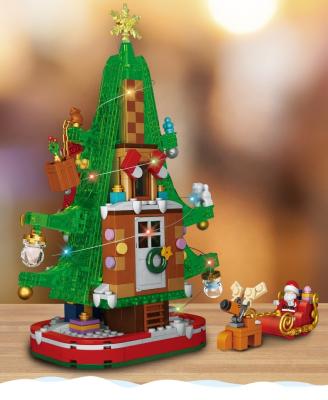 China Tree Hours of Toy Model Building Block Construction kit for kids; Holiday Christmas tree; A festive build for adults and families for sale