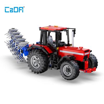 China Toy Building Blocks Bricks Toys Farm Toys Tractor For Boys Construction Tractor Classic Toy Red 1675Pcs Model Building Kit For Kids for sale