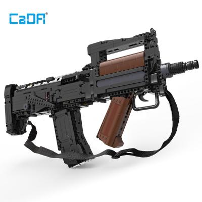 China Electric Construction Toy CADA 81021 Taolehui 17S Assault Rifle Gun Model Building Block Gun Toy, Simulation Handheld Shooting Toy for sale