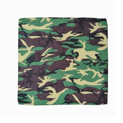 China Cotton 100% Custom Design 100% Cotton Camouflage Soldier Camouflage Bandana for sale