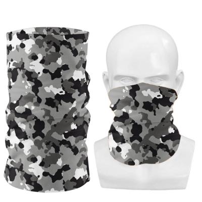 China Outdoor activities wholesale boyue free design camouflage face tube bandana cover neck cuff dustproof simple seamless scarf for sale