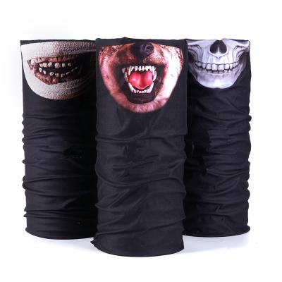 China 100% Elastic Polyester Multifunctional Joker Rave Funny Clown Face Sublimation Headwear Custom Tube Bandana for sale