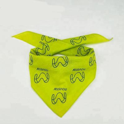 China Custom 100% Cotton Logo Printing Pet Bandana For Dog for sale