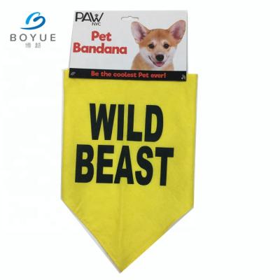 China Viable Fast Delivery Custom Printed Logo Triangle Scarf Dog Bandana For Dogs Pet Wear Pet Apparel And Accessories Customized Logo 70*50cm for sale