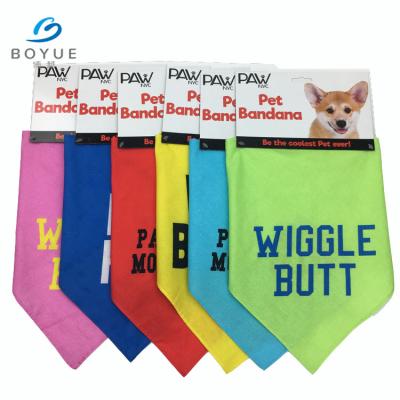 China Manufacturer Sustainable Supply Custom Triangular Jurong Dog Bandana for sale