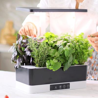 China Adjustable Height LED Indoor Garden Hydroponic Smart Indoor Herb Garden Plant Grow Kit Countertop Herb Garden for sale