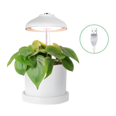 China USB LED Full Spectrum Umbrella DIY Indoor Grow Light Portable Grow Light Plant Mini Smart Garden Pot With Light for sale