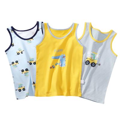 China Anti-Pilling 2022 Boys Breathable Soft Comfortable Tablets New Anti-Pilling Supplier Professional Design Invest Underwear Boy Vest for sale