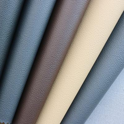 China Abrasion-Resistant Porcelain PVC Leatherette For Shoes And Sofas Clemence Synthetic Leather For Car Seat for sale