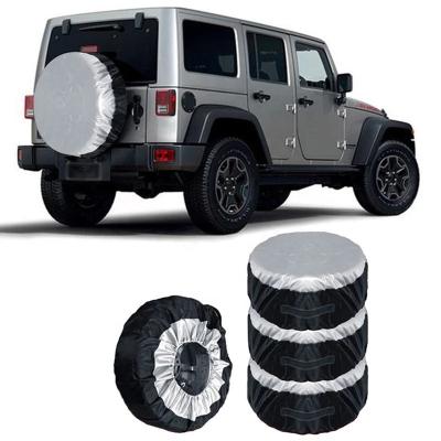 China Sports Car Spare Tire Cover Storage Bags Carry Tote Polyester Wheel Protection Covers Tire Cover Case for sale