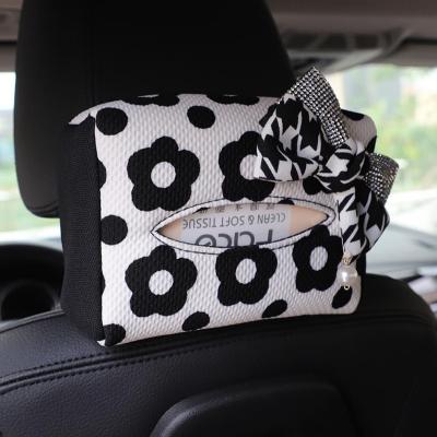 China XMB Car Sun Visor Convenient Tissue Holder, PU Leather Backseat Tissue Case Holder For Car, Car Tissue Box for sale