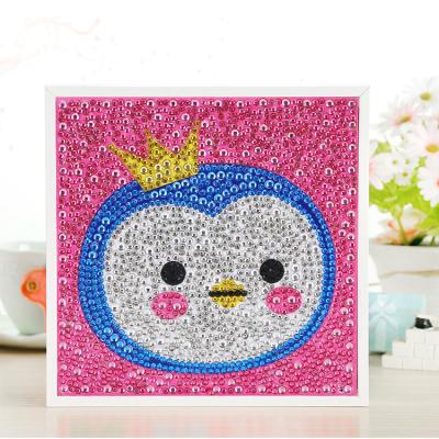 China 15*15cm Mini White Box Diamond Painting Art Cartoon DIY Toy DIY Children Kids for sale