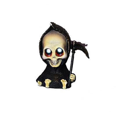 China Europe Halloween Skeleton Baby Statue Resin Crafts Halloween Ornaments For Patio Desktop for sale