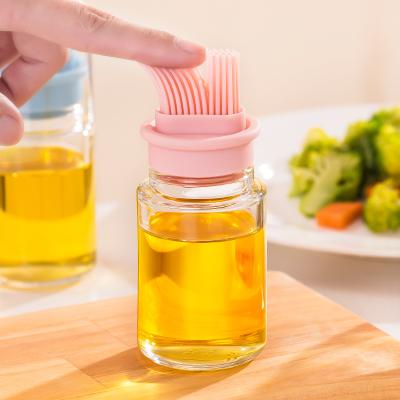 China Kitchen Sustainable Household Barbecue Brush Cooking Oil Bottle Basting Brushes 3069 for sale