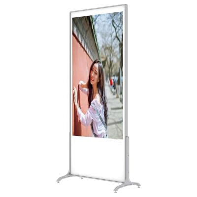 China 55 Inch Indoor Floor Standing LED Advertising Display Players Digital Signage Billboard for sale