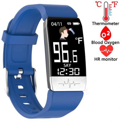 China 2020 T1S Touch Screen Temperature Control Smart Watch Pedometer Smartwatch Rate Monitor Waterproof Fitness Heart Bracelet for sale