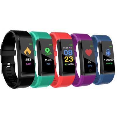 China APP Control 115 Smart Wristband Fitness Band Plus Smart Watch Wristband 115plus Smart Monitoring Blood Pressure Monitoring for sale