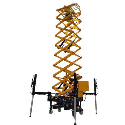 China SFW6130 Large Scissor Type Lighting Tower Hydraulic Lifting Device Construction Rescue Light Tower Automatic Loading and Unloading for sale