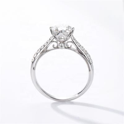 China CLASSIC Hot Sale Moissanite Engagement Rings Gemstone Rings Jewelry Women Newcomers for sale