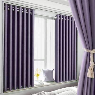 China Hot Sale Blackout Bedroom Full Blackout Curtain Panels , Super Thick Insulated Grommet Drapes for sale