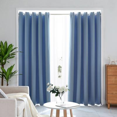 China Blackout 200cm Height Color Window Blackout Sheer Curtain Thickened Cotton Canvas Shading Cutains For Living Room Bedroom Luxury Curtains for sale