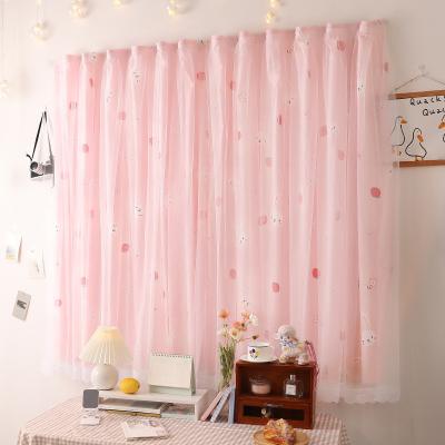 China Blackout Blackout Curtains For Living Room Bedroom Window Decorative Drapes Punch Free Protector Wall Easy Install for sale