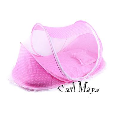 China Portable Folded Ger Type Print Baby Bedding Mosquito Net Baby Hutch Taking Baby Folding Netting Mosquito Nets for sale