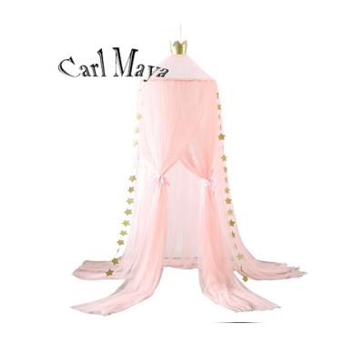 China Hanging Fairy Princess Folded Mosquito Net Crown Around Screen Canopy Insect Bed Veil Garden Camping Mosquito Repellent Kids Room Decor for sale