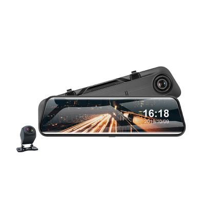 China NIGHT VISION 12 Inch 2K Touch Screen Dual Lens Rear View Mirror Car DVR Dash Cam Camera For Car for sale