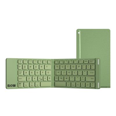 China Wireless Mini Folding BT Keyboard Mini Keyboard For pc touchpad Portable Wireless Keyboard for sale