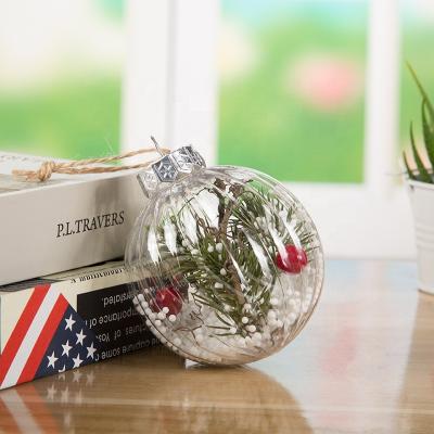 China Plastic New Arrival Clear Plastic Christmas Tree Ball Decoration for sale