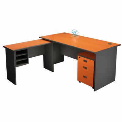 China New design convertible wood office furniture low price win mid type east african L-shaped corner table office work desk for sale