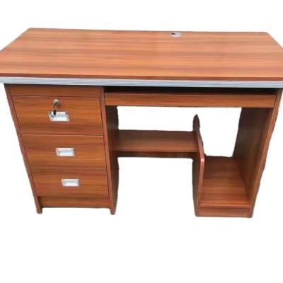 China Low Price (Size) Office Building Furniture Manufacture Adjustable Melamine Board Used Construction Site CPU Stand Computer Desk for sale