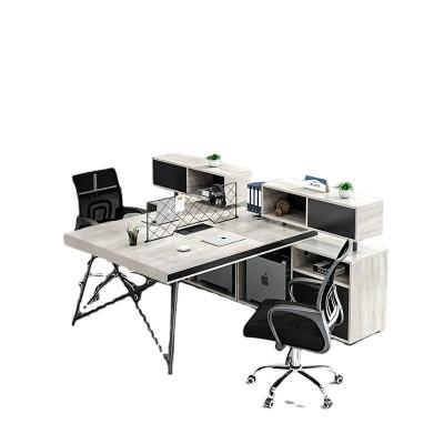 China Win Office Furniture Metal Frame 2person 4person Industrial Workstation Convertible Desks With Partition Compartments Studio Desk for sale