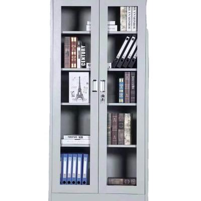 China (Other) Best Selling KD Office Metal Adjustable Storage Cabinet Made in Guangdong Glass-metal Cabinet for sale