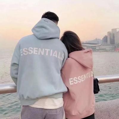 China Awe of God Basics Pink Hooded Pullover Anti-wrinkle Mint Sweatshirt Top Quality Cotton Hoodies Cotton Hoodies For Women Men for sale