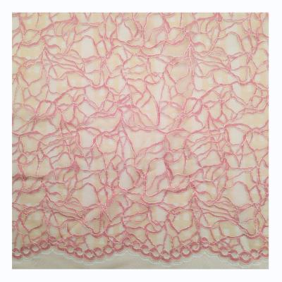 China Mesh Knitting Lace Fabric For Sustainable Hot Sale Soft Delicate Fashionable Dress for sale