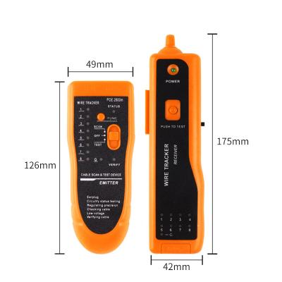 China Project Factory Wholesale Customization LAN Network Cable Tester Telephone Ethernet Wire Tracker Detector Telecommunication Network Yellow Line Finder for sale