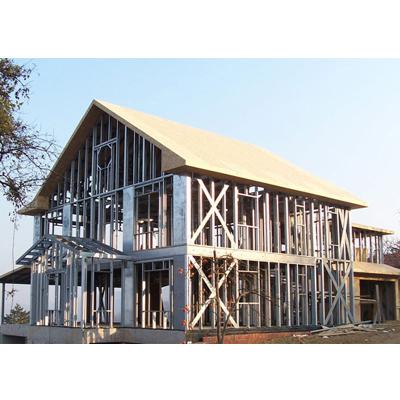 China Modern Chalet Prefabricado Prefab Light Steel Steel House Villa for sale