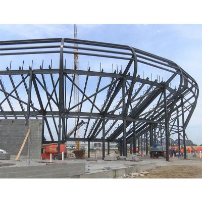 China Steel Structure Steel Football Stadium Space Stadium Frame Truss Steel Roof Structure for sale