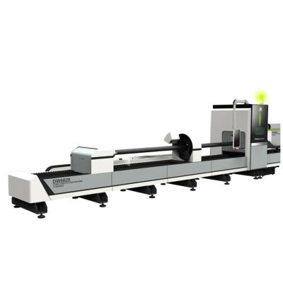 China Laser CUTTING DOWELL 2000w Metal Laser Tube Cutting Machine 6016 Round Tube Laser Cutting Machine for sale