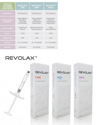 China La cruz ácida hialurónica sub-q profunda de la multa de Revolax ligó el llenador cutáneo 1.1ml en venta