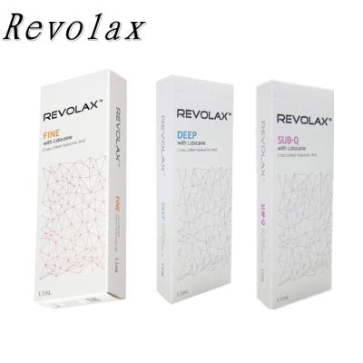 中国 韓国1.1ml Revolaxの顔の容積のための十字によってつながれる皮膚注入口の注入 販売のため