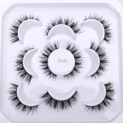 China Light Hot Sale 5d Hair Lashes Eyelash Natural Look Like Natural Named Eyelashes With Boxes for sale