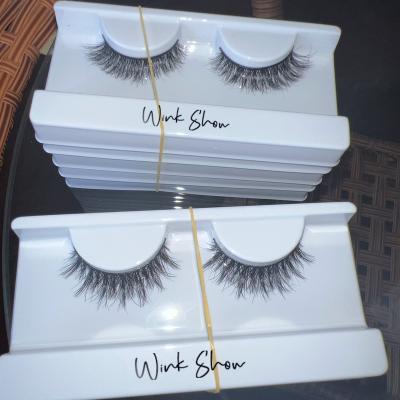 China Hot Selling Horse Hair Lashes Light Natural 3d Horse Eyelashes Lashes With High Quality for sale