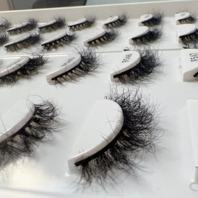 China Hot Selling Light Weight 2023 Mink Eyelashes Natural Fluffy Mink Eyelash With Custom-packing for sale